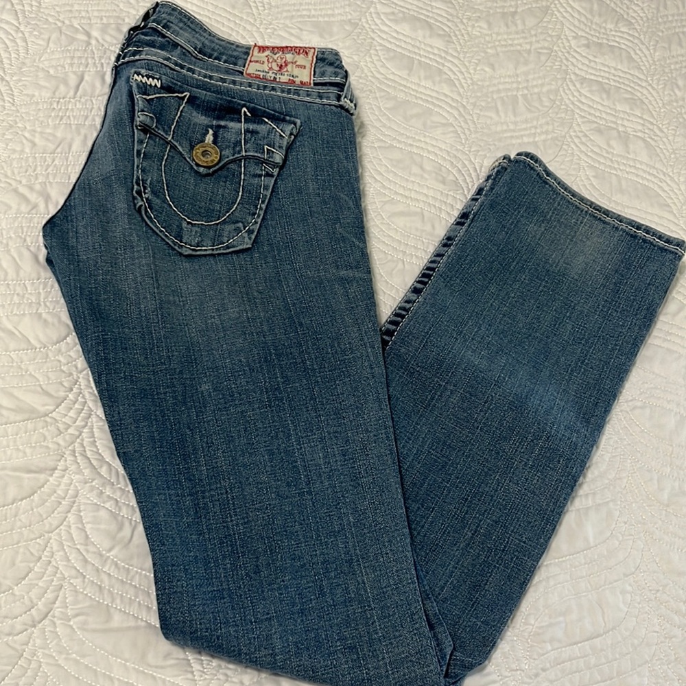 True Religion Low Rise Jeans, Size 28